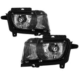 xTune 10-13 Chevrolet Camaro OEM Style Halogen Headlights - Black (HD-JH-CCAM10-OE-BK) - 9042461