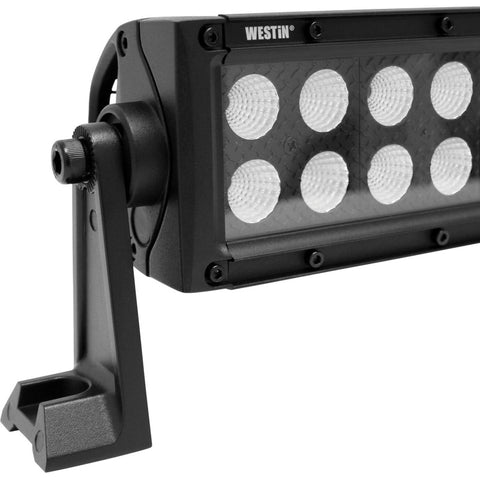 Westin B-FORCE LED Light Bar Double Row 4 inch Flood w/3W Cree - Black - 09-12212-8F