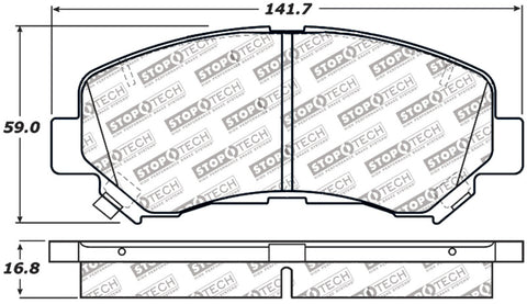 StopTech Performance Brake Pads - 309.13740