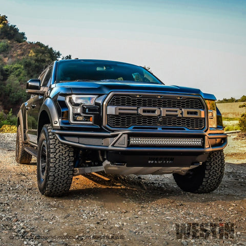 Westin 17-20 Ford F-150 Raptor Outlaw Front Bumper - Tex. Blk - 58-62025