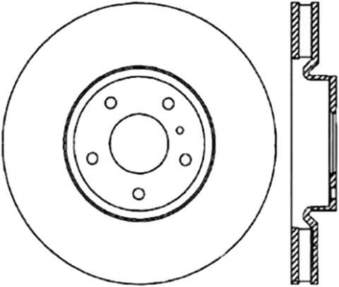 StopTech Slotted & Drilled Sport Brake Rotor - 127.42076L