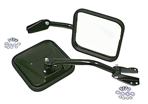 Omix Side Mirror Kit Black- 55-86 Jeep CJ Models - 11001.02