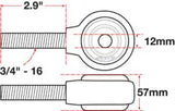 SPC Performance XAXIS Rod End Ball Joint - 15780