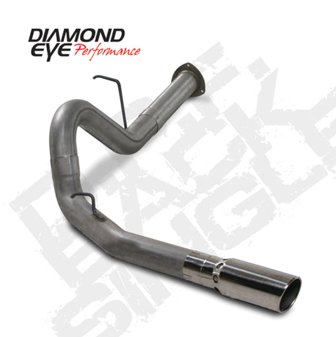 Diamond Eye KIT 4in DPF-BACK SGL SS 07.5-10 CHEVY 6 6L 2500/3500 PCKGD BX46X14X14OD EL-PL - K4130S