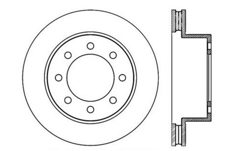 StopTech Drilled Sport Brake Rotor - 128.67061L