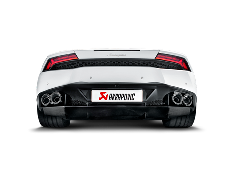 Akrapovic 16-16 Lamborghini Huracan LP 580-2 Coupe/Spyder Slip-On Line (Titanium) w/ Carbon Tips - MTP-LA/TI/2