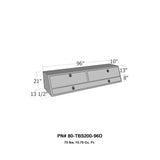 Westin/Brute Contractor TopSider 96in w/ Doors - Aluminum - 80-TBS200-96D