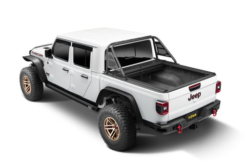 Rugged Ridge 20-22 Jeep Gladiator w/o Trail Rail Sys Armis Tonneau Cover w/Max Track - Tex. Blk - 13550.36