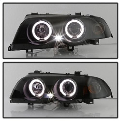 Spyder 99-01 BMW E46 3 Series 4DR Projector Headlights 1PC LED Halo (PRO-YD-BMWE46-4D-HL-AM-BSM) - 5084804