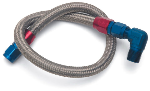 Edelbrock Fuel Line Braided Stainless for SBC ( Use w/ 8134 ) - 8123