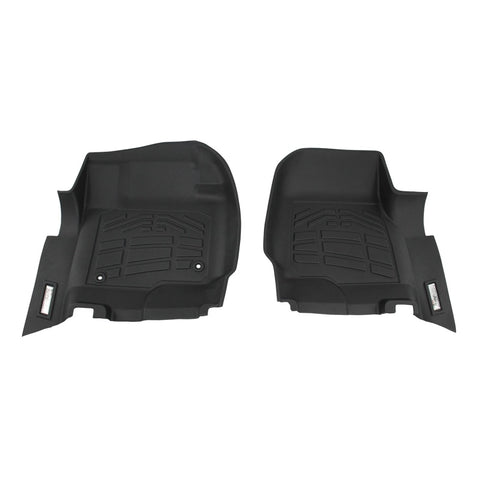 Westin 2017-2018 Ford Super Duty Regular/Super/Crew Cab Wade Sure-Fit Floor Liners Front - Black - 72-110084