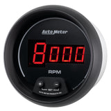 AutoMeter Gauge Tach 3-3/8in. 10K RPM In-Dash Digital Black Dial W/ Red Led - 6397