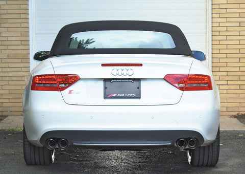 AWE Tuning B8 / B8.5 S5 Cabrio Touring Edition Exhaust - Non-Resonated - Diamond Black Tips - 3415-43040