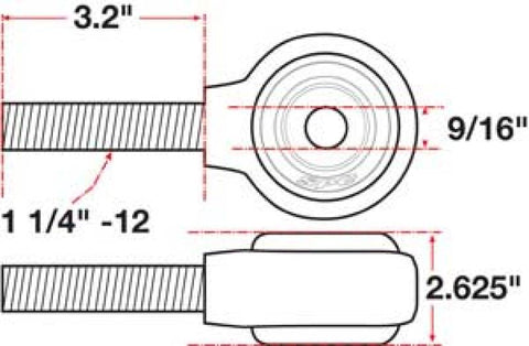 SPC Performance XAXIS Rod End Ball Joint - 15743