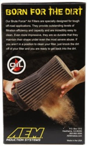 AEM 3.5 inch x 9 inch DryFlow Conical Air Filter - 21-2049BF