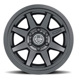 ICON Rebound 17x8.5 6x5.5 0mm Offset 4.75in BS 106.1mm Bore Satin Black Wheel - 1917858347SB