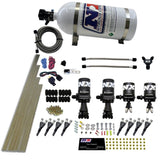 Nitrous Express 8 Cyl Shark Direct Port 4 Solenoids Nitrous Kit (200-600HP) w/10lb Bottle - 90506-10