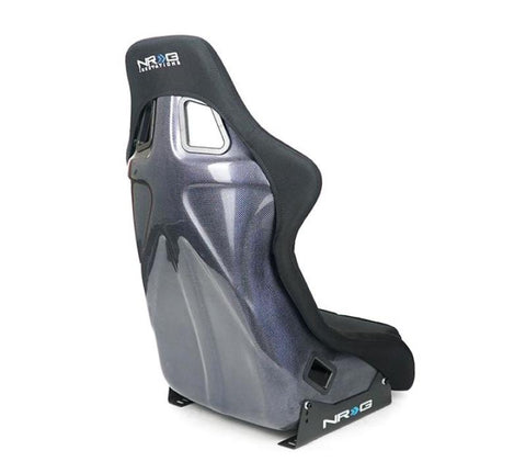 NRG Carbon Fiber Bucket Seat - Large - RSC-302CF/BL