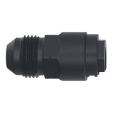 DeatschWerks 8AN Male Flare to 5/16in Female EFI Quick Connect Adapter - Anodized Matte Black - 6-02-0143-B