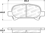 StopTech Street Brake Pads - 308.08281