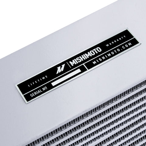 Mishimoto Heavy-Duty Oil Cooler - 10in. Opposite-Side Outlets - Silver - MMOC-OO-10SL