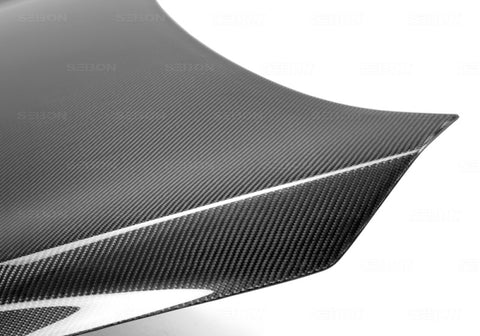 Seibon 09-10 Kia Forte OEM-Style Carbon Fiber Hood - HD0910KIFO-OE