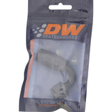 DeatschWerks 6 AN Female Flare Swivel 120-Degree Hose End CPE - Anodized Matte Black - 6-02-0820-B