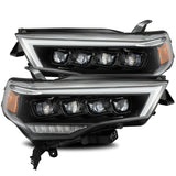 AlphaRex 14-20 Toyota 4Runner NOVA LED Proj Headlights Plank Style Alpha Black w/Activation Light - 880723