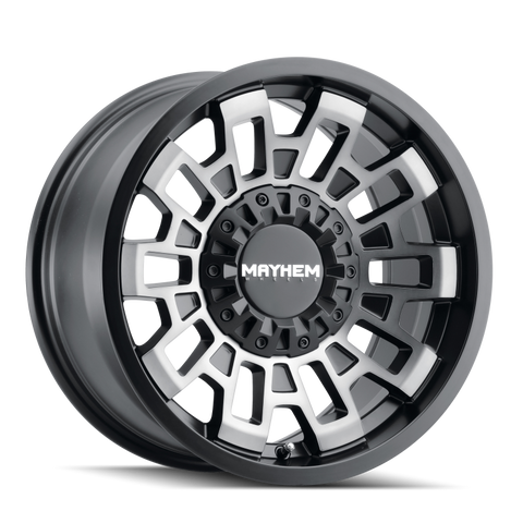 Mayhem 8113 Cortex 20x9 / 5x127 BP / 0mm Offset / 87.1mm Hub Matte Black w/ Dark Tint Wheel - 8113-2952TM