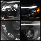 Spyder Ford Focus 12-14 Projector Headlights Halogen Model Only - DRL Black PRO-YD-FF12-DRL-BK - 5072832