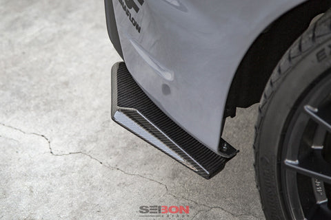 Seibon 16-17 Ford Focus RS SA-Style Carbon Fiber Rear Lip - RL16FDFO-SA