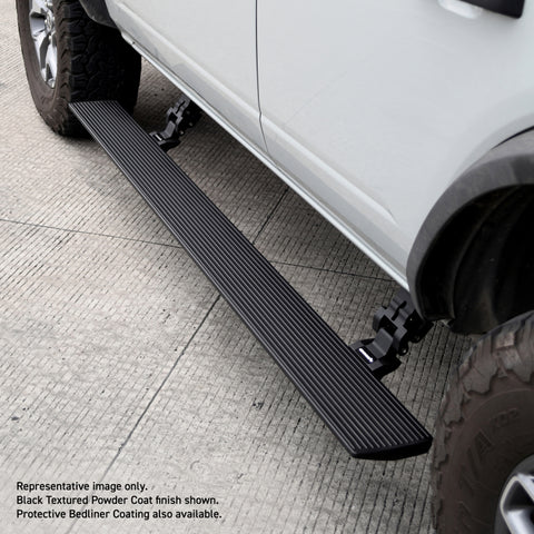 Go Rhino 09-14 Ford F-150 Super Cab 4dr E-BOARD E1 Electric Running Board Kit - Bedliner Coating - 20412680T