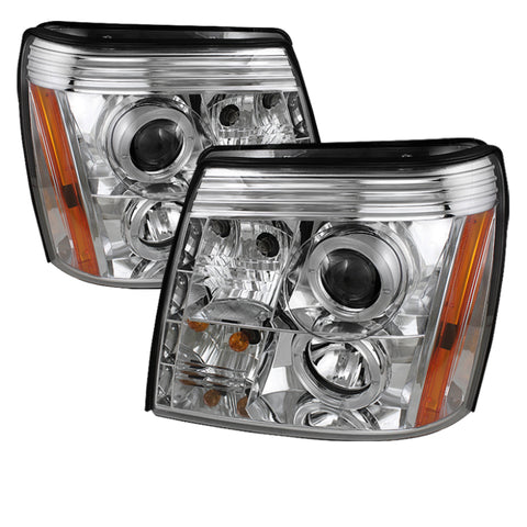 Spyder Cadillac Escalade 02-06 Projector Halogen Model- LED Halo DRL Chrm PRO-YD-CE02-DRL-C - 5037930