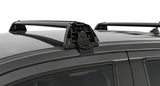 Rhino-Rack 11-20 Ford Ranger PX 4 Door Double Cab Vortex ROC25 Flush 2 Bar Roof Rack - Black - RV0321B