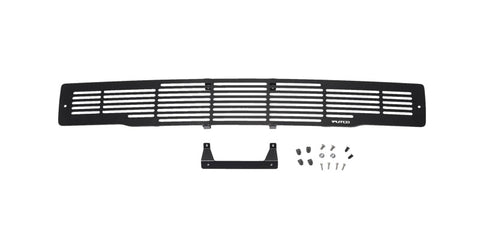 Putco 15-17 Ford F-150 - Stainless Steel Black Bar Design Bumper Grille Inserts - 87160