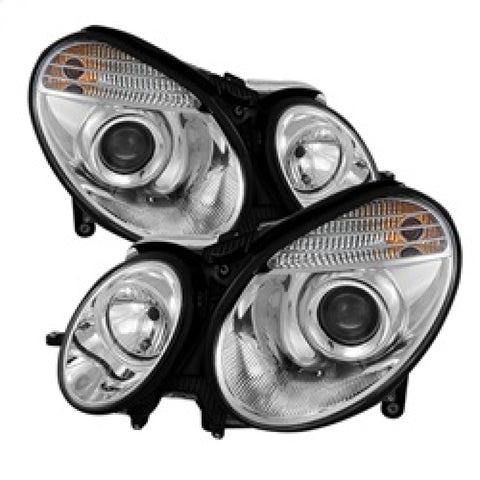 Spyder Mercedes Benz E-Class 03-06 Projector Headlights Halogen Model Only- Chrm PRO-YD-MBW21103-C - 5042163