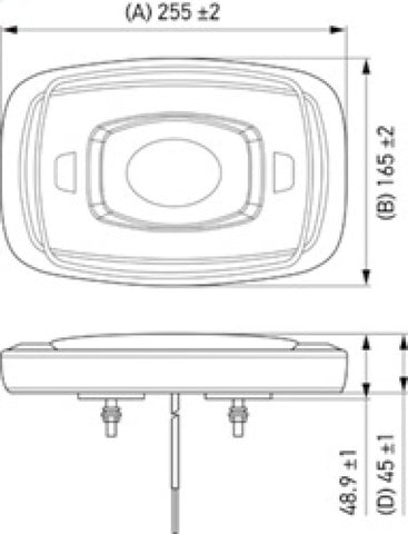 Hella L/Bar Mini 10In Led (Mv Fxd Amber Lens) - 014566311