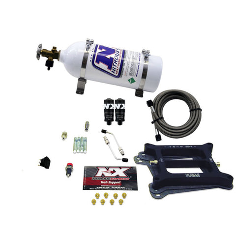 Nitrous Express 4150 Hitman 4-BBL Nitrous Kit (100-200HP) w/5lb Bottle - 40040-05