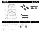 StopTech Performance 1/90-95/00-05 Toyota MR2/Spyder Rear Brake Pads - 309.06570