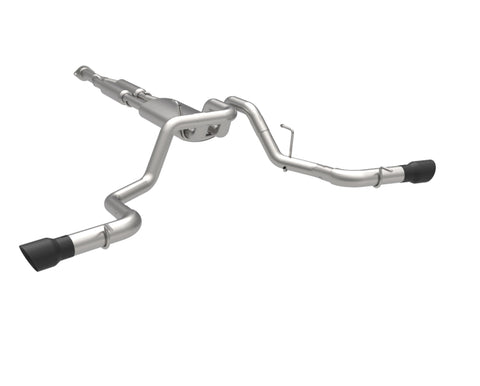 Kooks 2021+ Ford F150 2.7/3.5/5.0L 3in Dual Cat-Back Side Exit Exhaust w/Black Tips - 13704240