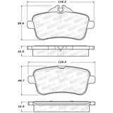 StopTech Street Brake Pads - Front - 308.16302