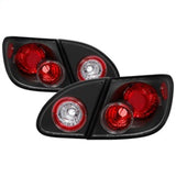 Spyder Toyota Corolla 03-08 Euro Style Tail Lights Black ALT-YD-TC03-BK - 5007339