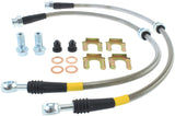 StopTech 00-05 Mitsubishi Eclipse / 01-05 Dodge Stratus Stainless Steel Front Brake Lines - 950.46001