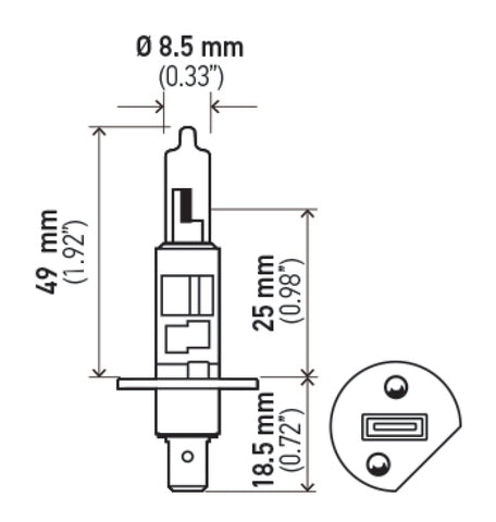 Hella Optilux H1 100W XB Extreme White Bulbs (Pair) - H71070227