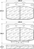 StopTech Street Touring 89-95 Mazda RX7 Front Brake Pads - 308.03310