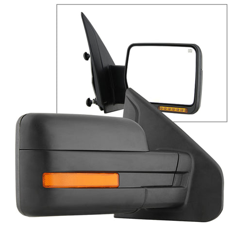 Xtune Ford F150 07-14 Power Heated Amber LED Signal OE Mirror Right MIR-03349EH-P-R - 9935343