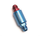 Russell Performance Red/Blue Anodized (3-1/4in Length 1-1/4in dia. -8 male inlet/outlet) - 650100