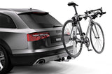 Thule Helium Pro 3 - Hanging Hitch Bike Rack w/HitchSwitch Tilt-Down (Up to 3 Bikes) - Silver - 9043PRO