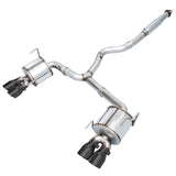 AWE Tuning Subaru STI VA / WRX GV / STI GV Sedan Touring Edition Exhaust - Diamond Black Tip (102mm) - 3015-43108