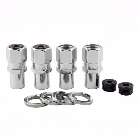 McGard Hex Lug Nut (Drag Racing Reg. Shank) 7/16-20 / 13/16 Hex / 1.86in. Length (4-Pack) - Chrome - 61006